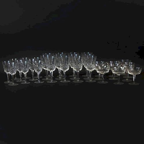 Lot of Thirty-One (31) Waterford Crystal Lismore Stemware