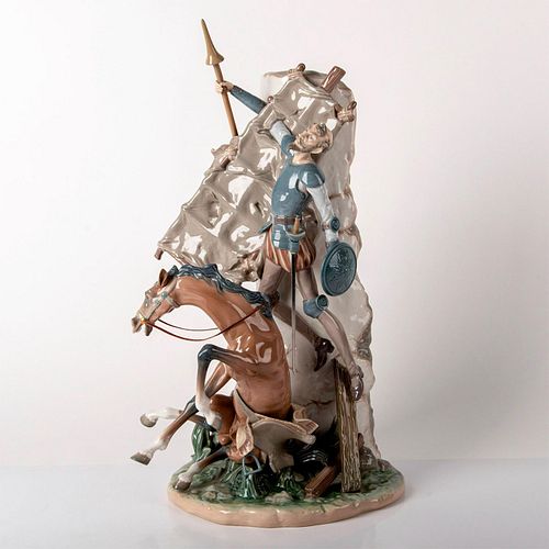 Don Quixote & Windmill 1001497 - Lladro Porcelain Figurine