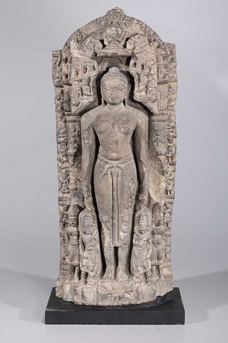Jain Period Indian Carved Stone Standing Figure