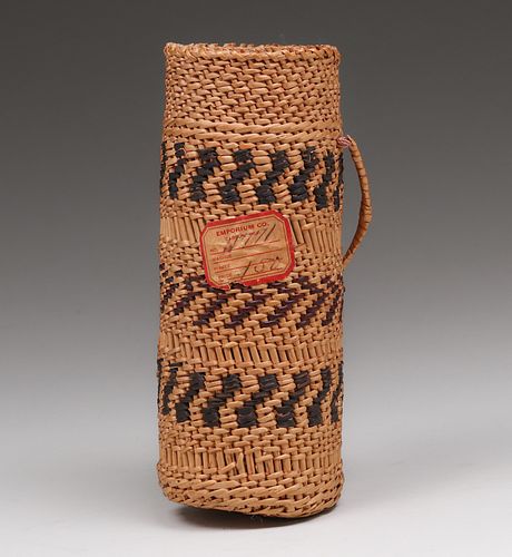Native American Bottle Basket - Washoe Tribe c1910s