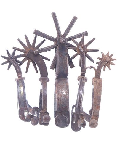 19th Century Texas Two Piece Spur Collection