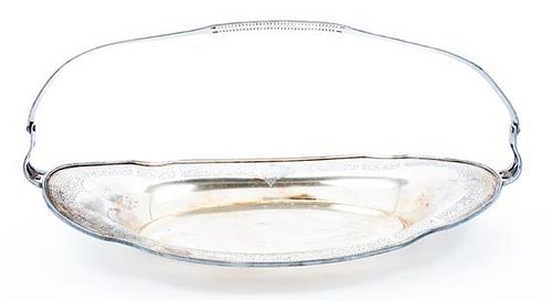 A Silver-plate Tray Width of first 26 1/2 inches.