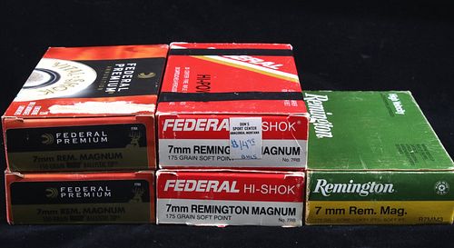 7MM Remington Magnum Hunting Rifle Ammunition