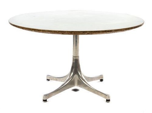A George Nelson End Table Height 16 /12 x diameter 28 1/2 inches.