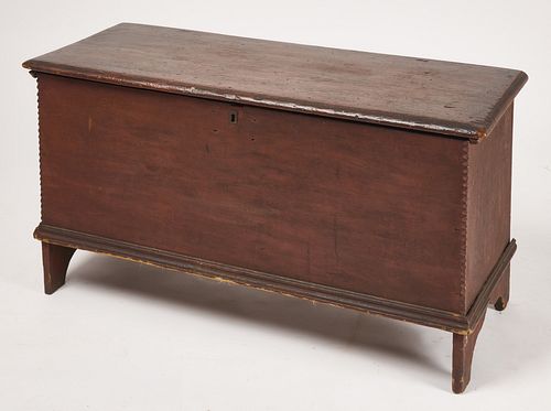 Early Red Blanket Chest