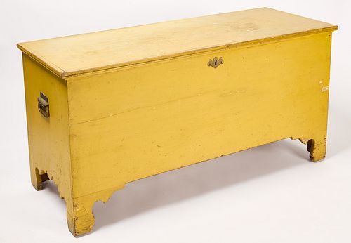 Blanket Chest in Old Yellow Paint
