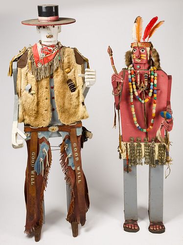 Cowboy and Indian Trading Post Figures