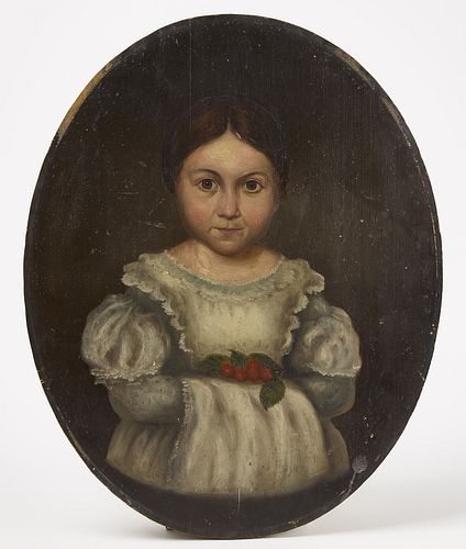 Portrait of Girl Holding Cherries