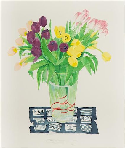 Gary Bukovnik, (American, b. 1947), Tulips, 1985