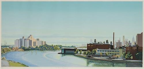 Richard Chiriani, (American, b. 1942), View from the Triboro Bridge