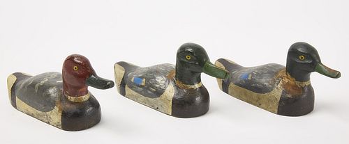 Set of Three Small Duck "Decoys"