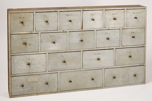 New England Painted Apothecary Chest