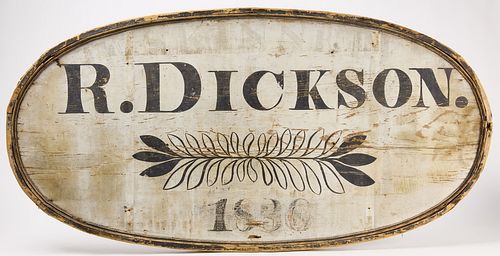 Early Dickson Trade Sign