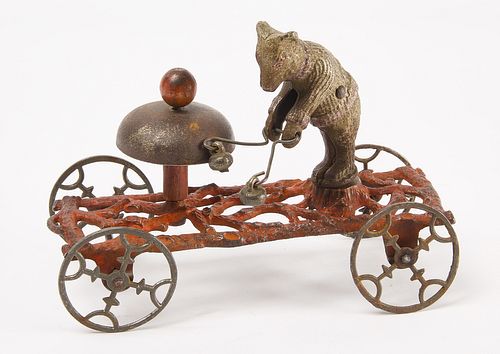 Iron Teddy Bear Bell Toy