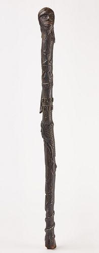 Hand Carved Slave Owned Walking Stick