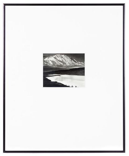 After Ansel Adams, (American, 1902-1984), Mount McKinley and Wonder Lake, Denali National Park, Alaska, 1948