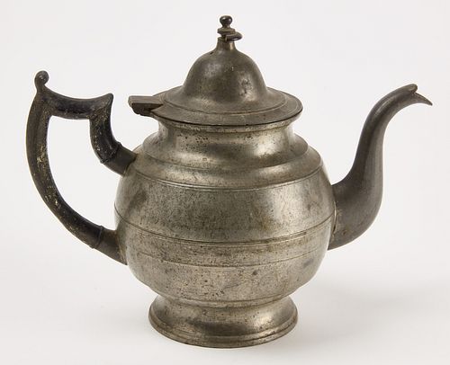 Rare Eagle Touch Sellew Pewter Tea Pot