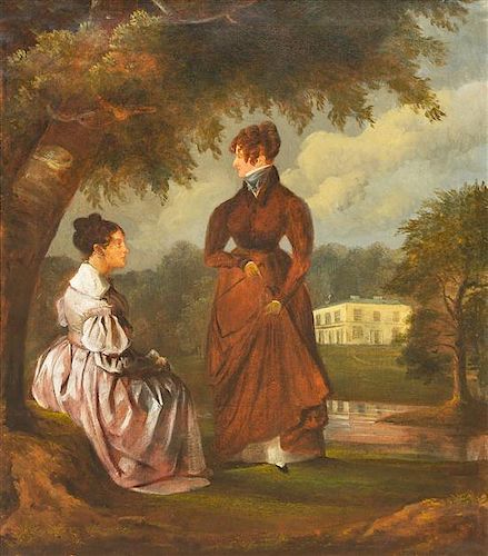 Artist Unknown, (19th century), Ladies in Conversation