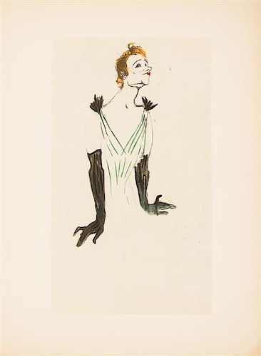 (TOULOUSE-LAUTREC, HENRI DE) ROGER-MARX, CLAUDE. Yvette Guilbert vue par Toulouse-Lautrec. Paris, (1950) Limited ed.