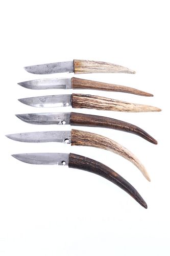 Western Frontier Antler Tine Knife Collection