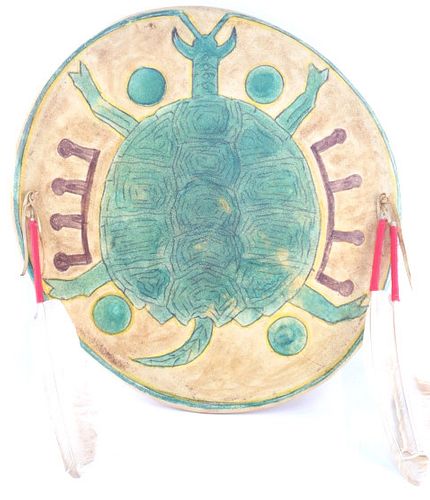 Southern Cheyenne Turtle Clan War Shield 20th C.