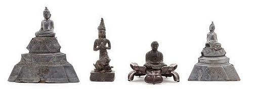 * A Southeast Asian Bronze Figure Height 5 1/4 inches.