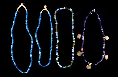 Venetian Clear "Padre" Trade Beads Necklaces