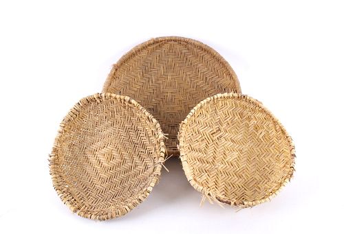 Northwest Coast Indian Hand Woven Serving Baskets