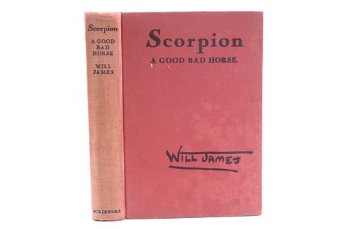 1936 1st Edition Will James Book Scorpion