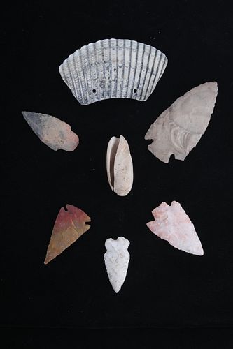 Early Archaic Period Gorget & Point Collection