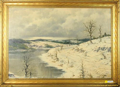 Walter Koeniger "Winter Landscape" O/C