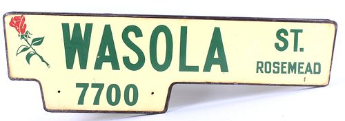Wasola St. Rosemead, CA Double Sided Metal Sign