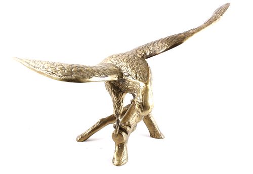 Custom Large Brass Eagle Centerpiece