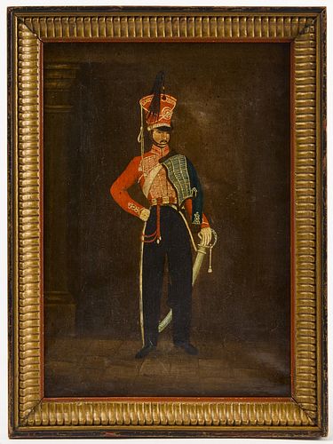 Military Oil Painting by J. Walker 1880