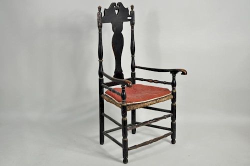 CT "Heart & Crown" Splat Back Arm Chair