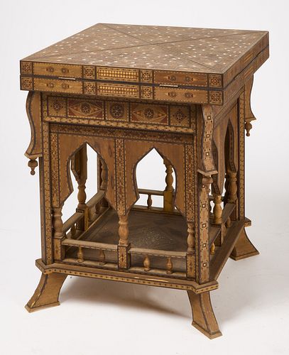 Anglo Indian Inlaid Game Table