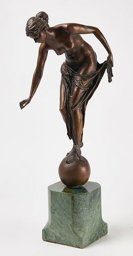 Bronze sculpture of a woman- Ernst Wenck
