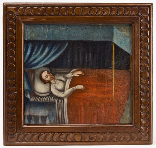 European Painting of Infirmed Lady