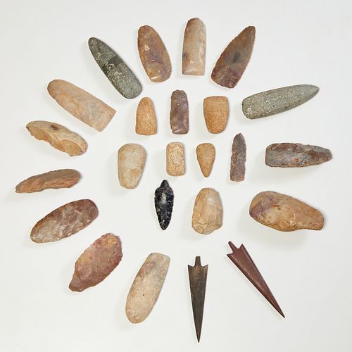 Group North African Neolithic style axe heads