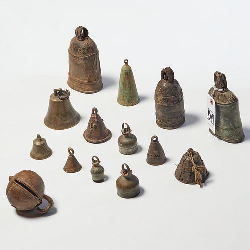Group (14) African copper-alloy bells