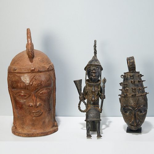Benin and Ife style African sculptures