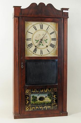 Connecticut Empire Mahogany Mantle Clock