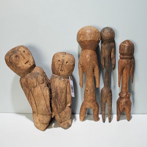 Moba Peoples, (4) hardwood Tchitcheri figures