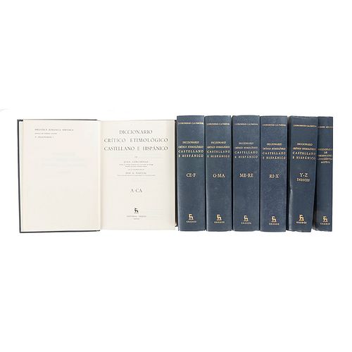 Abraham, Werner / Corominas, J. - Pascual J. A. Diccionario de Terminología Lingüística Actual / Diccionario Crítico... Piezas: 7.