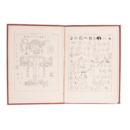 Orozco y Berra, Manuel. Historia Antigua y de la Conquista de México. Atlas. México: 1880. Croquis de Tenochtitlan y 18 láminas.