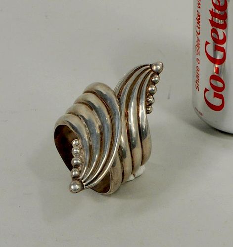 Mexican Sterling Silver Hinged Bracelet