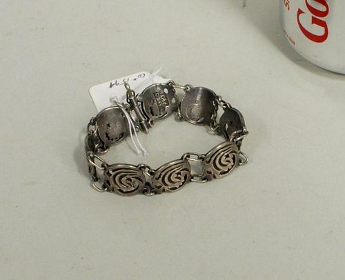 Mexican Taxco .980 Silver Bracelet