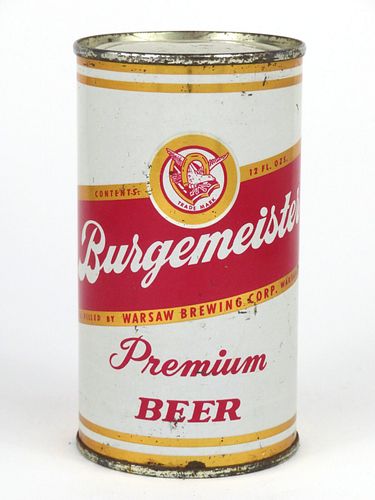 1958 Burgemeister Premium Beer 12oz Flat Top Can 46-08