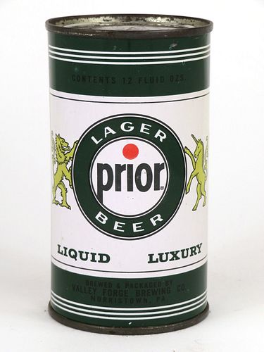 1954 Prior Lager Beer 12oz Flat Top Can 117-05
