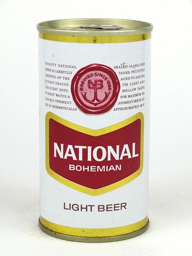 1964 National Bohemian Light Beer 12oz Tab Top Can T96-40